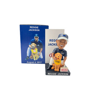 Reggie Jackson And Bat Dog Derby Bobblehead SGA Trenton Thunder 2017 w/BOX, NOB